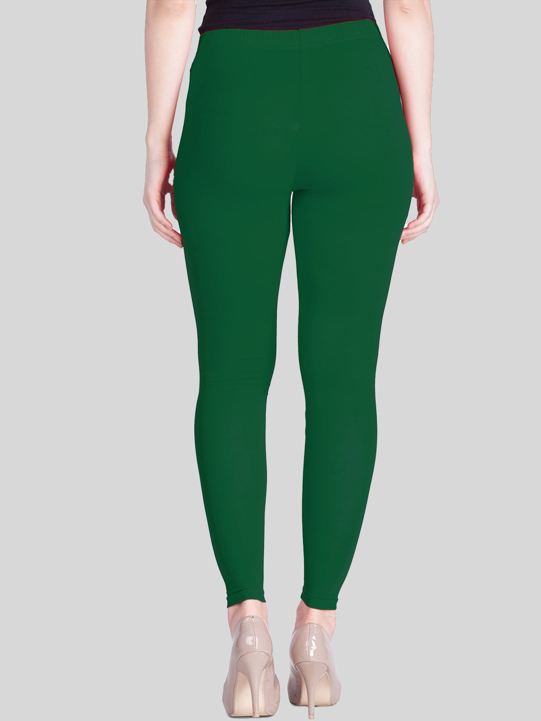 Buy Kryptic Dark Green Soild Crop Length Leggings for Women's Online @ Tata  CLiQ