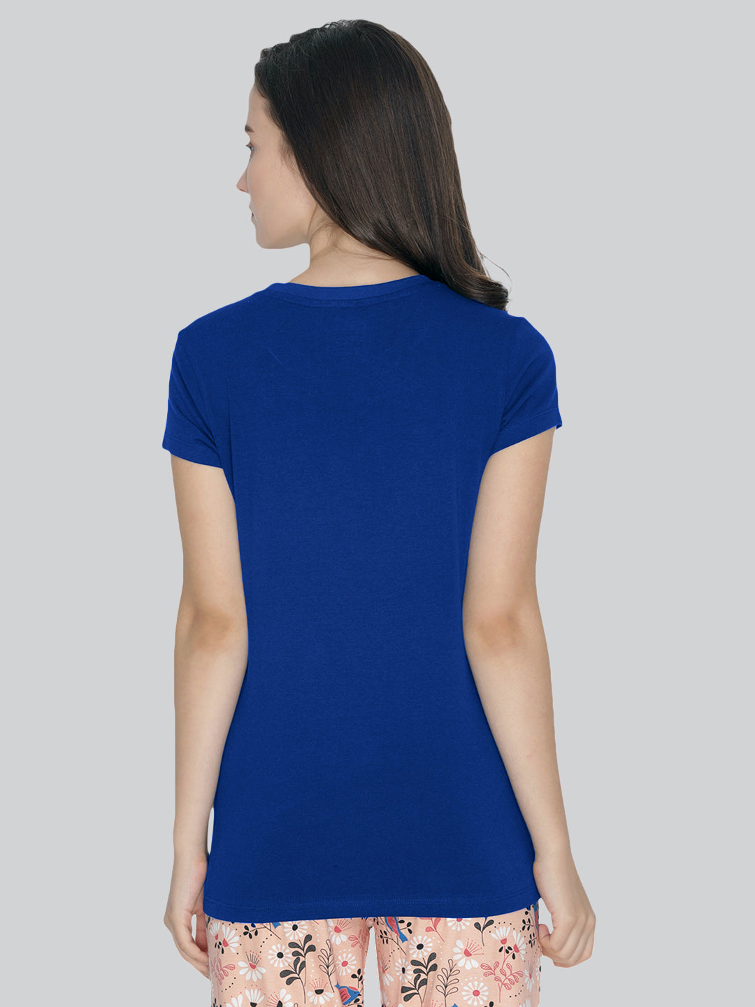 Blue Round Neck T-Shirt #401