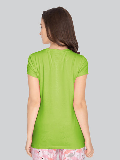Green Round Neck T-Shirt #401