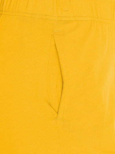 Yellow Stretch Pencil Pant