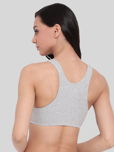 grey non-padded bra