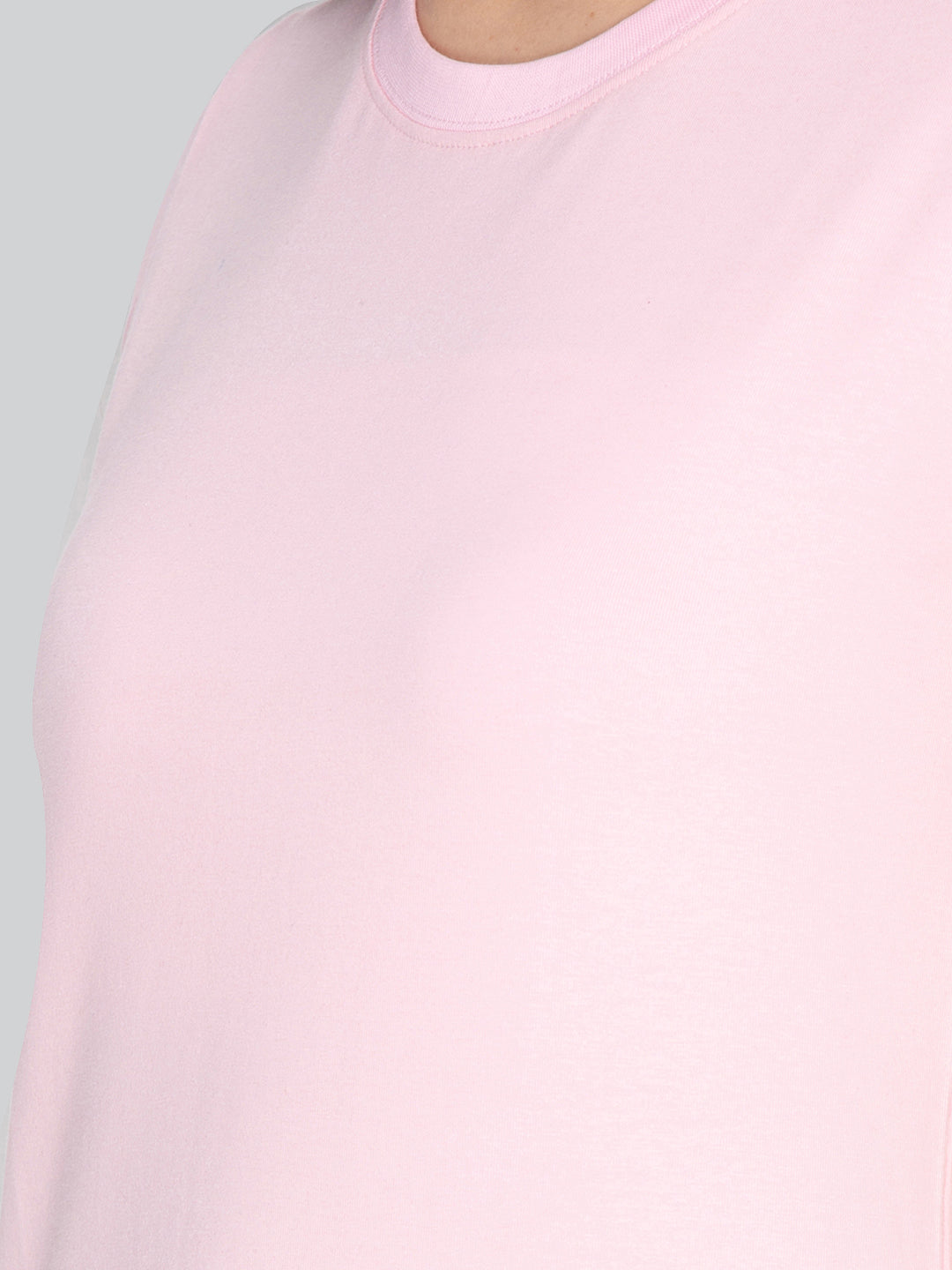 Pink Round Neck T-Shirt #401