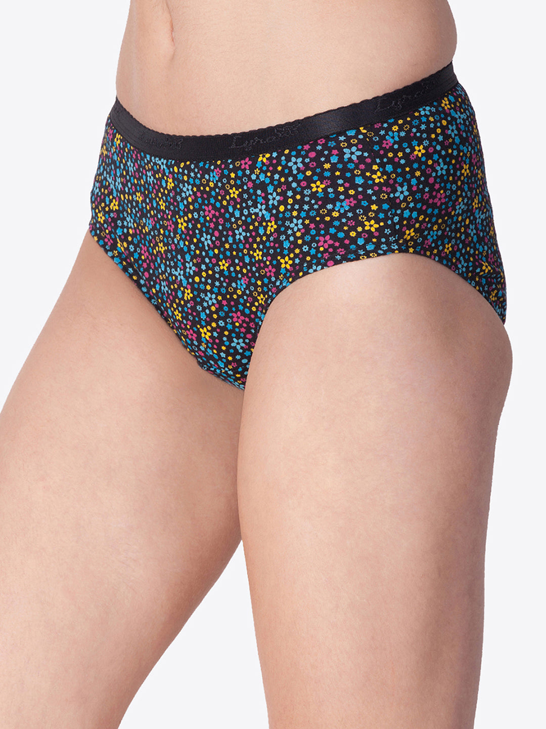 Printed Outer Elastic Hipster Assorted Color Panty #211